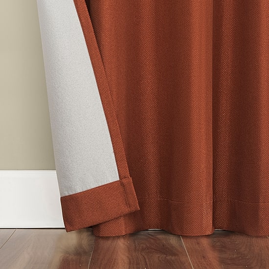 Sun Zero Atmosphere Grommet Top 100% Blackout Single Curtain Panel
