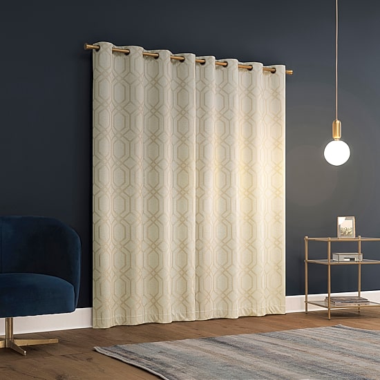 Sun Zero Atmosphere Davenport Grommet Top 100% Blackout Single Curtain Panel
