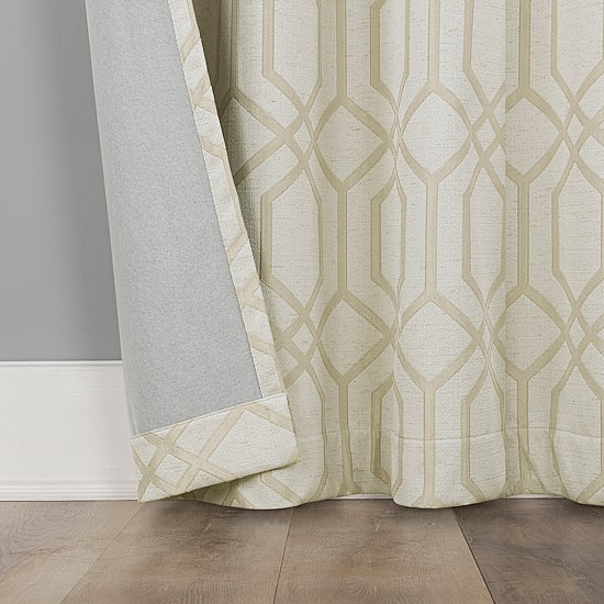 Sun Zero Atmosphere Davenport Grommet Top 100% Blackout Single Curtain Panel