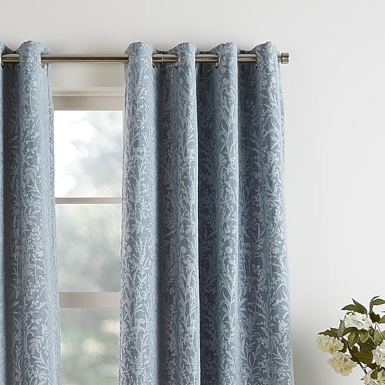 Martha Stewart Acadia Grommet Top Blackout Single Curtain Panel