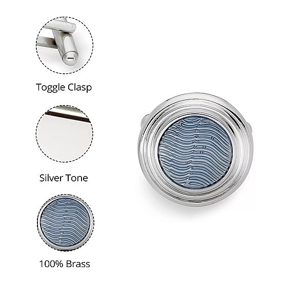 Blue Translucent Cufflinks
