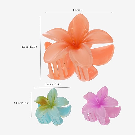 Arizona Hibiscus Flower 3-pc. Hair Clip