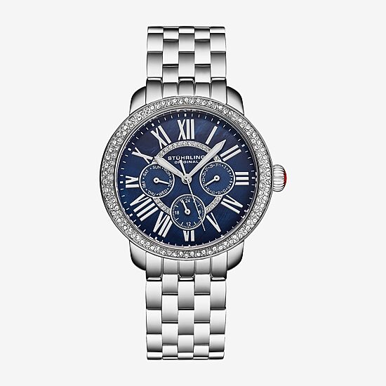 Stuhrling Womens Silver Tone Stainless Steel Bracelet Watch 4081.2