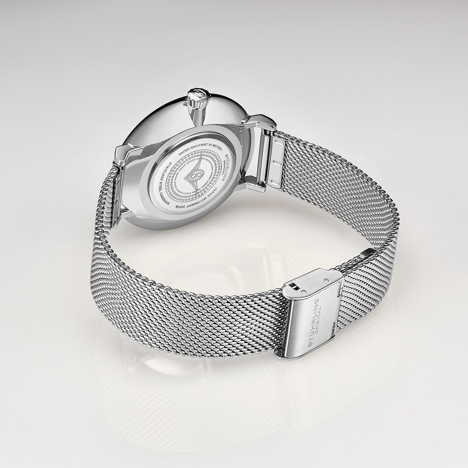 Stuhrling Womens Silver Tone Stainless Steel Strap Watch 793a.02