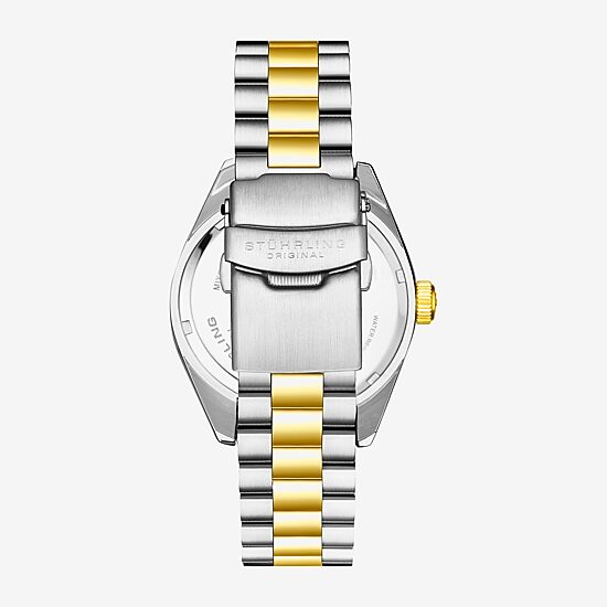 Stuhrling Mens Two Tone Stainless Steel Bracelet Watch 4070.5