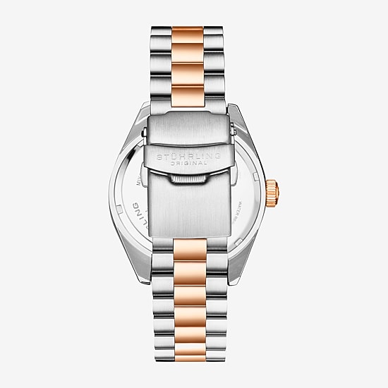 Stuhrling Mens Two Tone Stainless Steel Bracelet Watch 4070.6