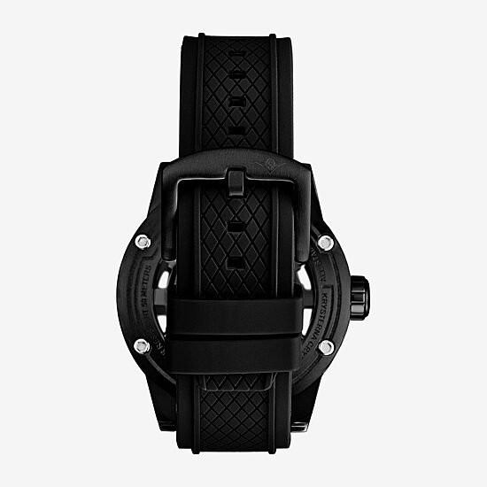 Stuhrling Mens Automatic Black Strap Watch 4034.1