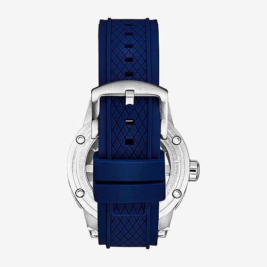 Stuhrling Mens Automatic Blue Strap Watch 4034.4