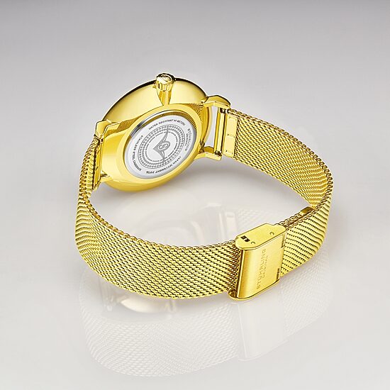 Stuhrling Womens Gold Tone Stainless Steel Strap Watch 793a.04