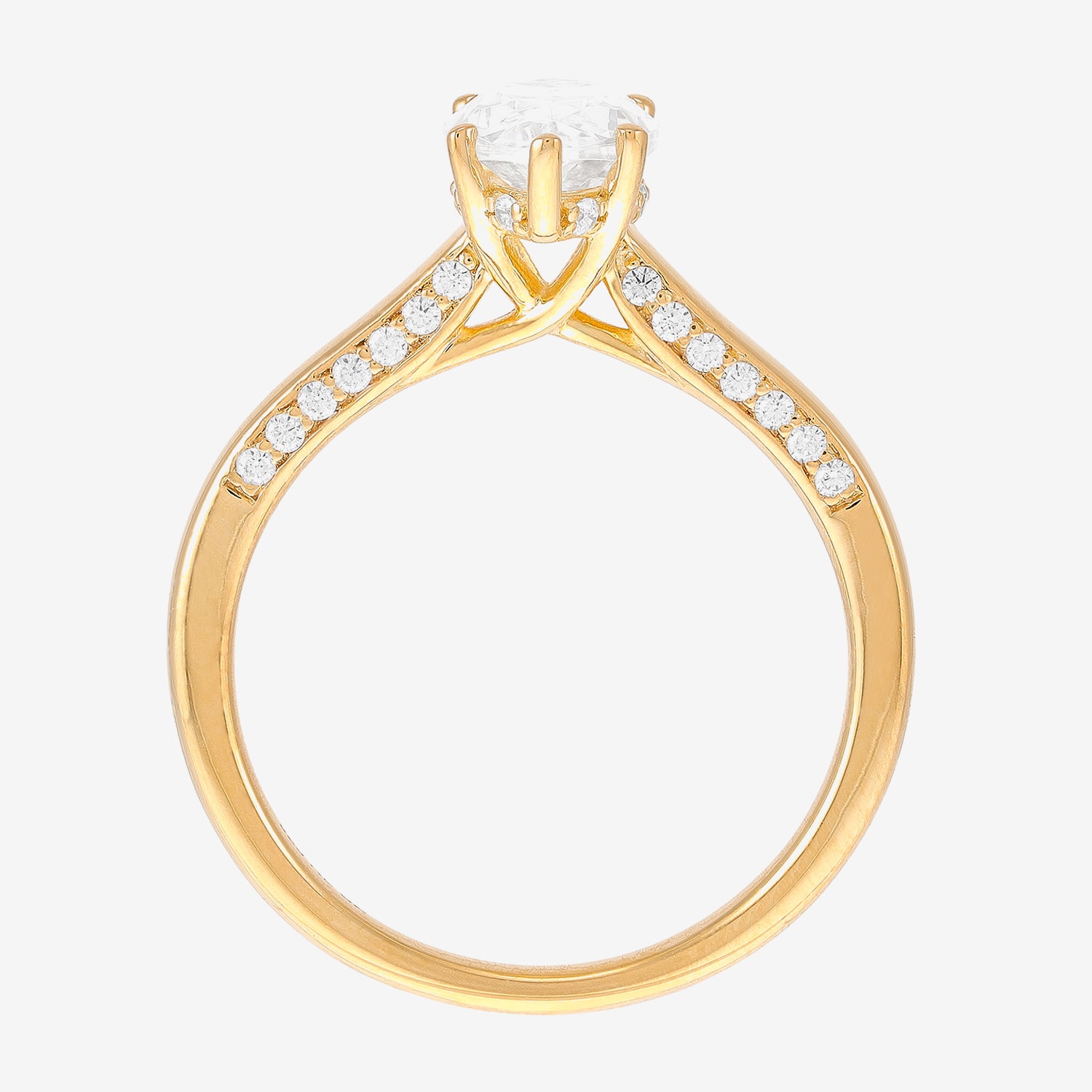 (H-I / Si2) Womens 1 3/4 CT. T.W. Lab Grown White Diamond 10K Gold Marquise Engagement Ring