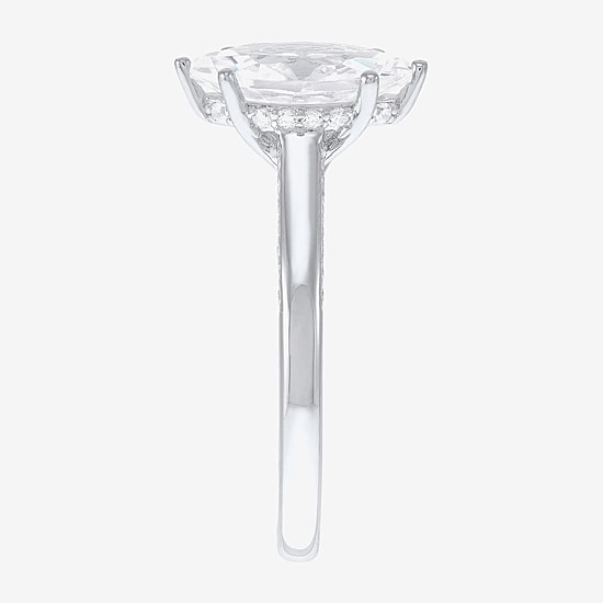 (H-I / Si2) Womens 1 3/4 CT. T.W. Lab Grown White Diamond 10K Gold Marquise Engagement Ring