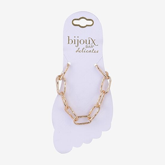 Bijoux Bar Delicates Womens 9 Inch Cable Ankle Bracelet