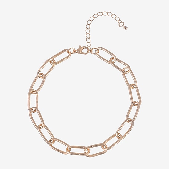 Bijoux Bar Delicates Womens 9 Inch Cable Ankle Bracelet