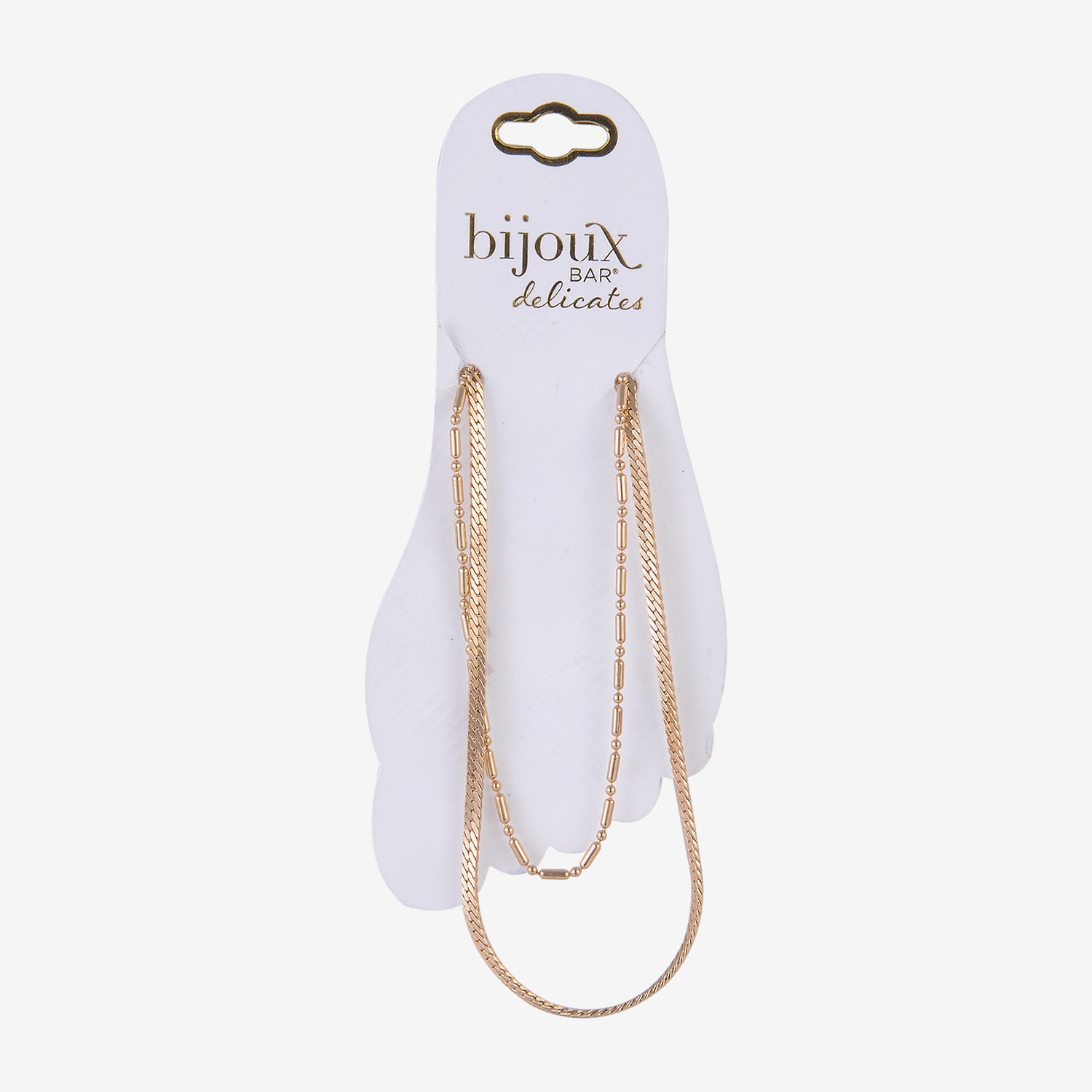 Bijoux Bar Womens 9 Inch Herringbone Ankle Bracelet