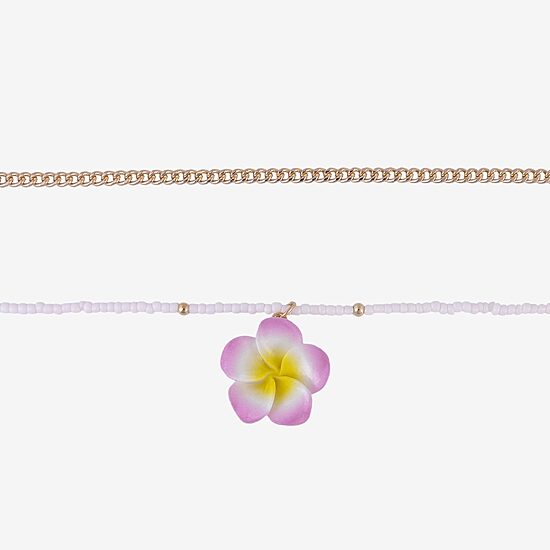 Arizona Unisex Flower 2-pc. Necklace Set