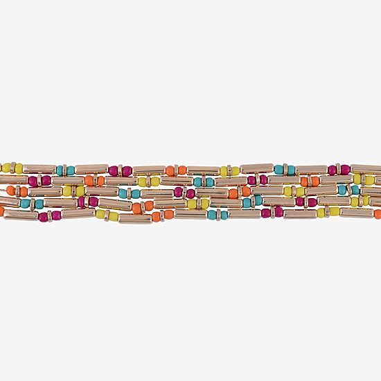 Mixit Womens 18 Inch Beaded Necklace