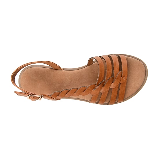 Journee Collection Womens Solay Ankle Strap Flat Sandals