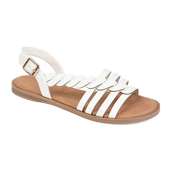 Journee Collection Womens Solay Ankle Strap Flat Sandals