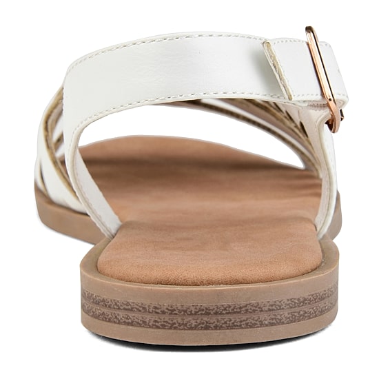 Journee Collection Womens Solay Ankle Strap Flat Sandals