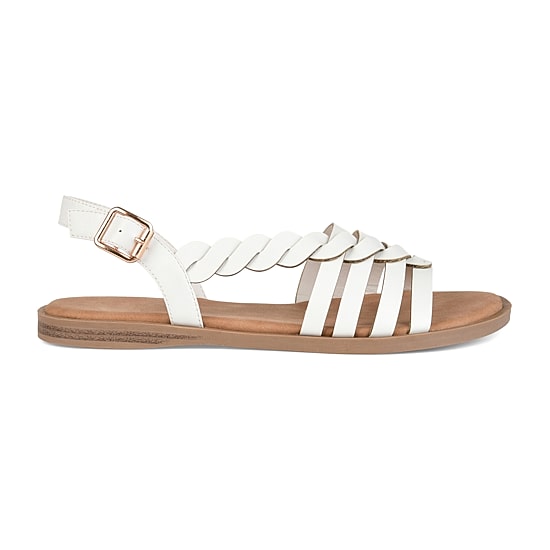 Journee Collection Womens Solay Ankle Strap Flat Sandals