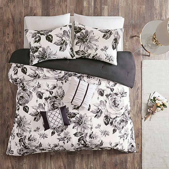 Intelligent Design Renee Floral Comforter Set with decorative pillows