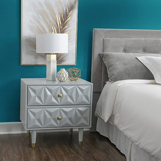 Imperial Bedroom Collection 2-Drawer Nightstand