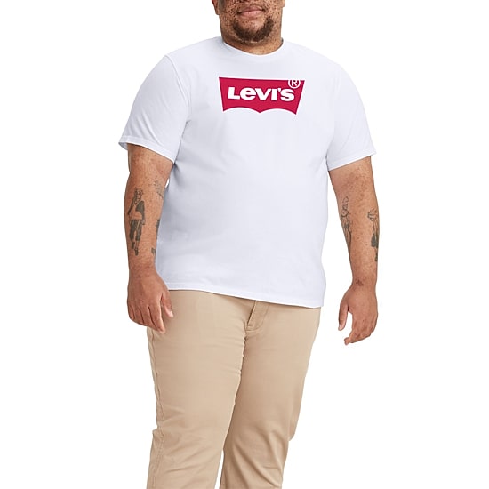 Levi's® Mens Crew Neck Short Sleeve Regular Fit Big and Tall Graphic T-Shirt