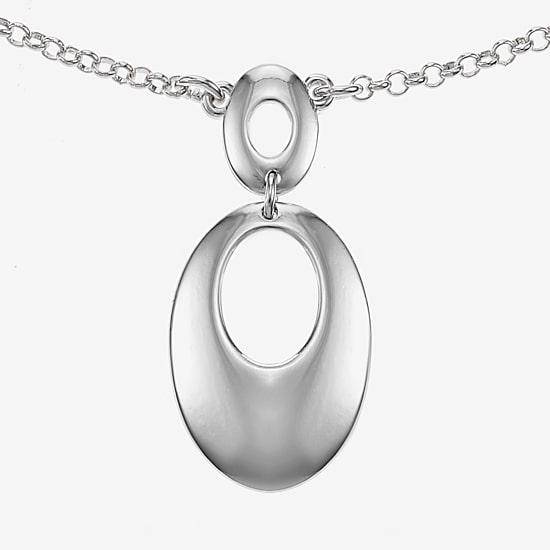 Liz Claiborne Pendant Necklace And Drop Earring Womens Oval 2-pc. Jewelry Set