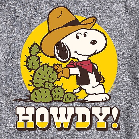 Mens Crew Neck Short Sleeve Classic Fit Peanuts Snoopy Graphic T-Shirt