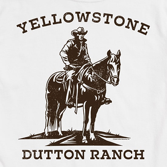 Yellowstone Mens Crew Neck Short Sleeve Regular Fit Graphic T-Shirt