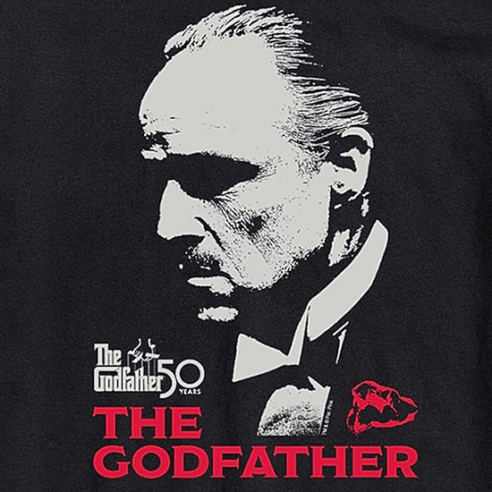 The Godfather Mens Crew Neck Short Sleeve Regular Fit Graphic T-Shirt