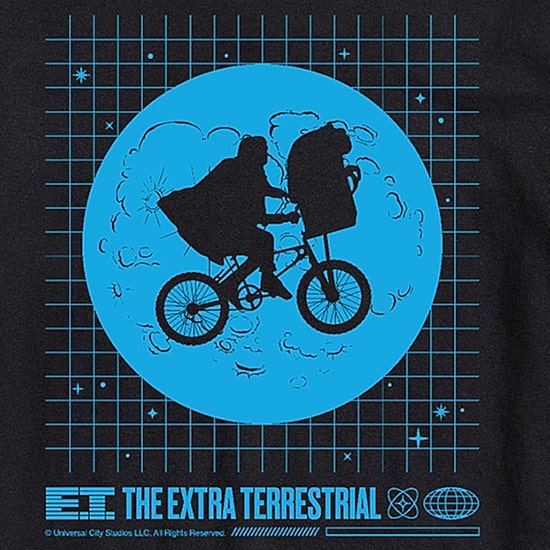 E.T. Mens Crew Neck Short Sleeve Regular Fit Graphic T-Shirt
