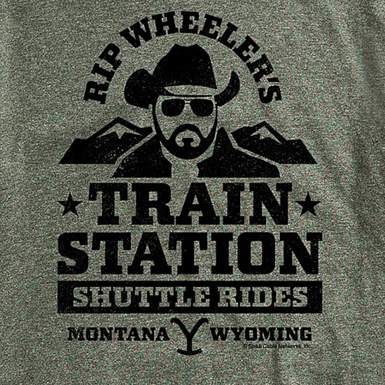 Yellowstone Mens Crew Neck Short Sleeve Regular Fit Graphic T-Shirt