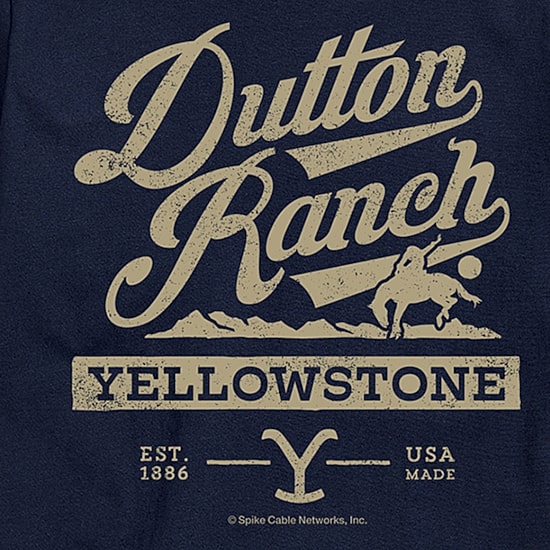 Yellowstone Mens Crew Neck Short Sleeve Regular Fit Graphic T-Shirt