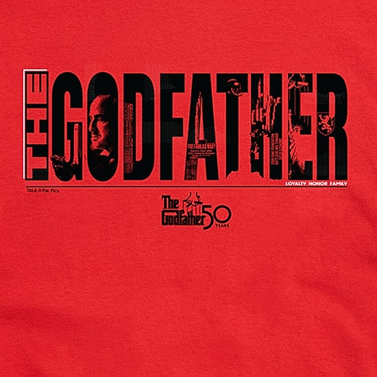 The Godfather Mens Crew Neck Short Sleeve Regular Fit Graphic T-Shirt