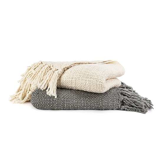 Casual Comfort Slub Yarn Washable Midweight Throw