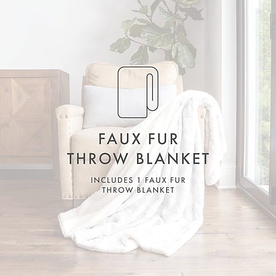 Casual Comfort Faux Fur Tie Dye Reversible Extra Weight Throw Blanket