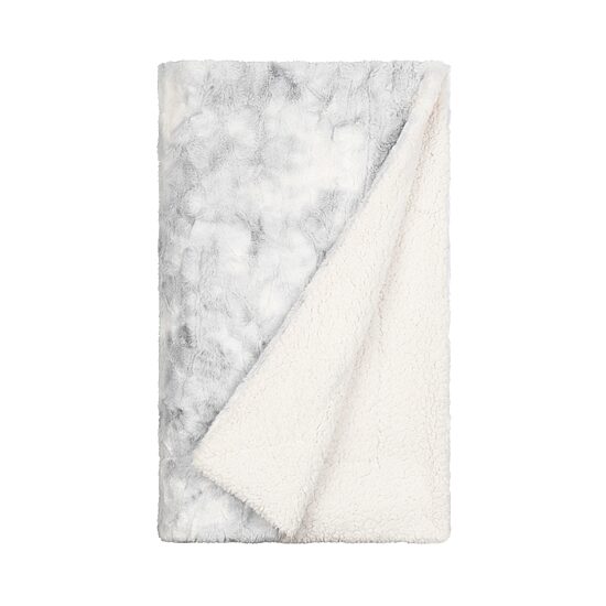 Casual Comfort Faux Fur Tie Dye Reversible Extra Weight Throw Blanket