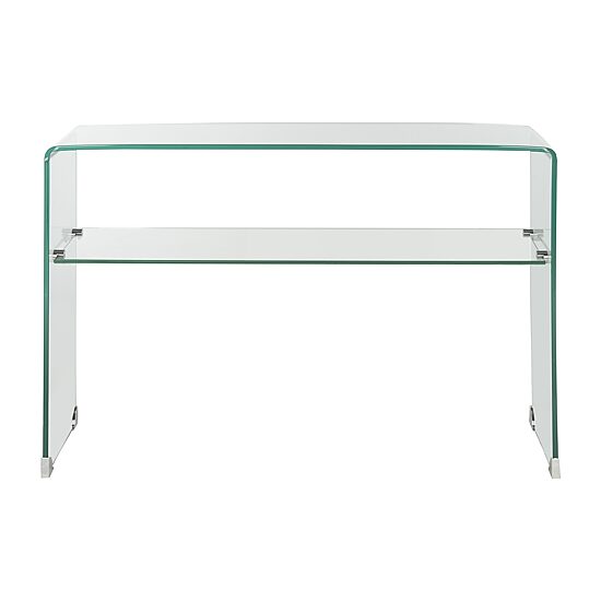 Hollis Tempered Glass Console Table