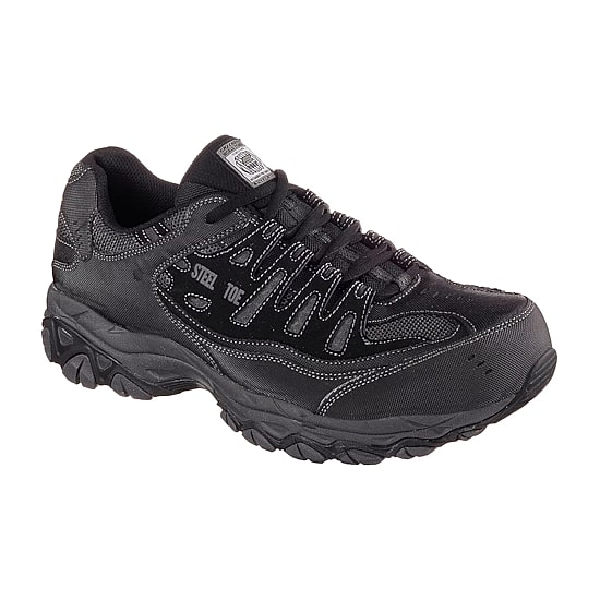 Skechers Cankton Mens Round Steel Toe Work Shoes