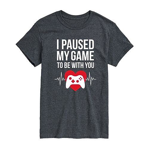 Mens Short Sleeve Video Game Graphic T-Shirt, Medium, Gray