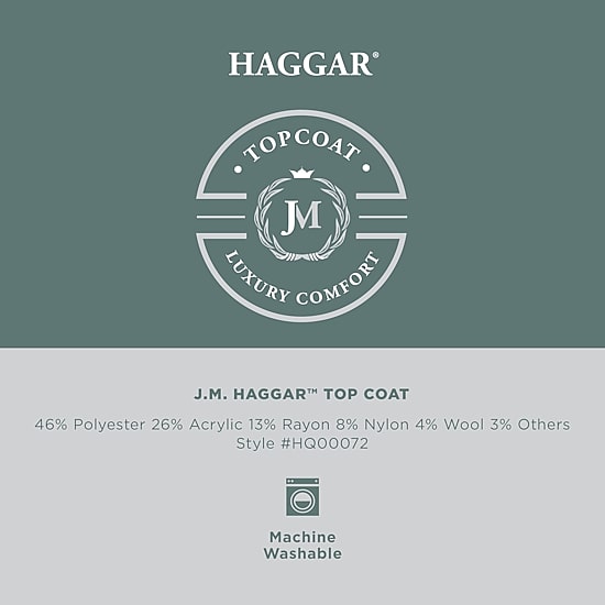 Haggar Premium Mens Lightweight Topcoat Coat