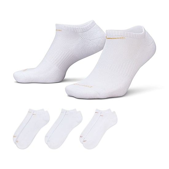 Nike Everyday Plus Cushion Unisex Adult Multi-Pack 3 Pair No Show Socks