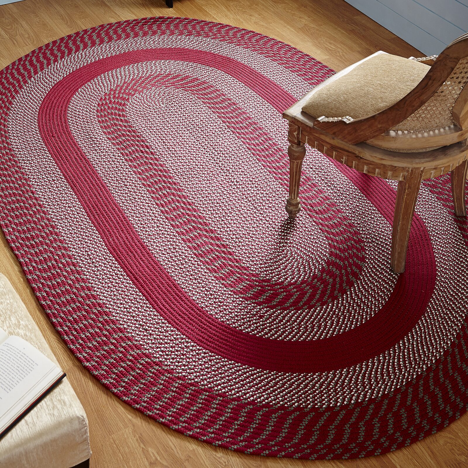 Better Trends Newport Braid Oval Rug