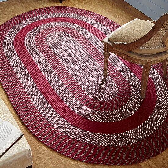 Better Trends Newport Braid Oval Rug