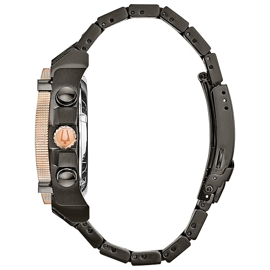 Bulova Precisionist Mens Two Tone Stainless Steel Bracelet Watch 98d149
