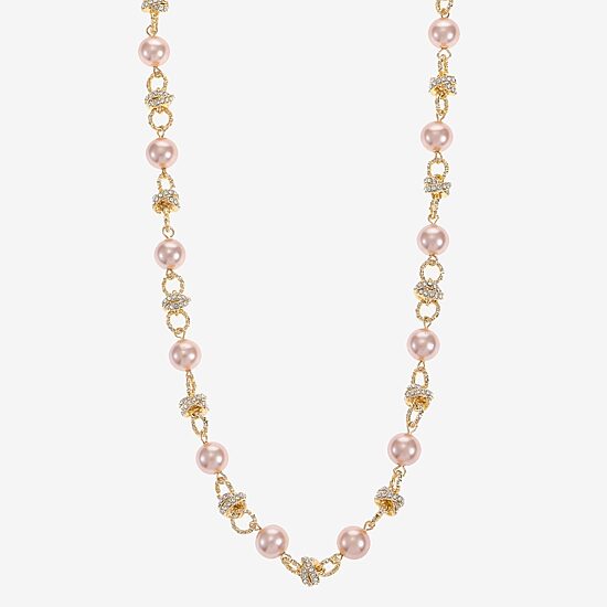Monet Jewelry Layered Womens 17 Inch Collar Necklace