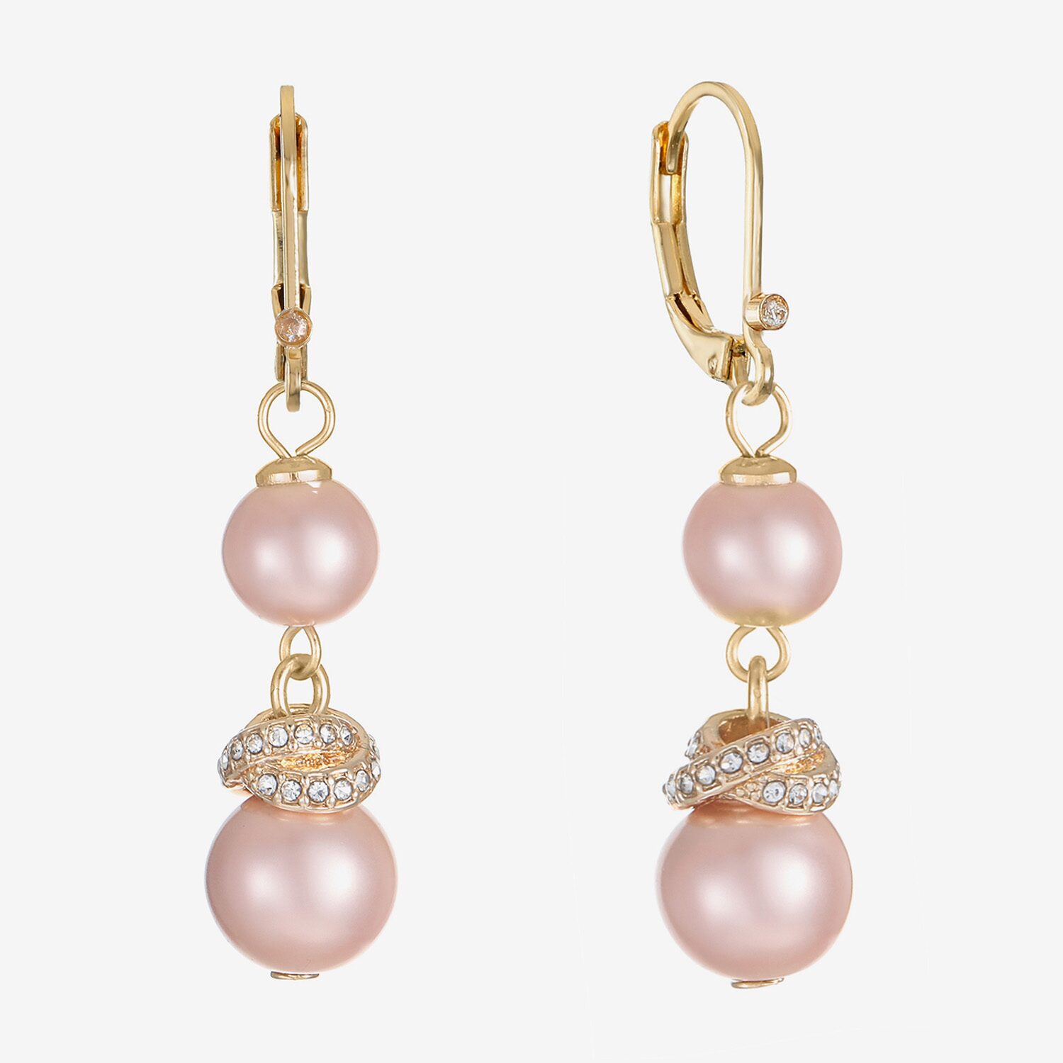 Monet Jewelry Womens Simulated Pearl Round Drop Earrings