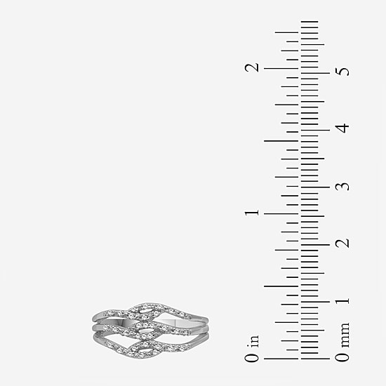 Limited Quantities! Womens 1/10 CT. T.W. Natural White Diamond Sterling Silver Cocktail Ring