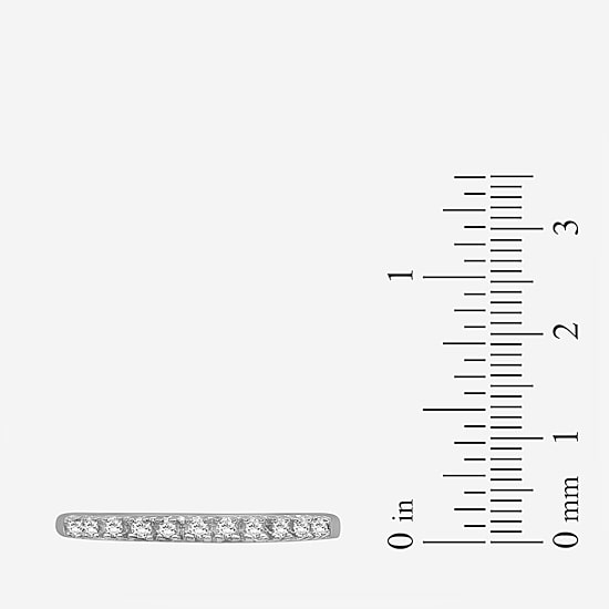 Limited Quantities! Womens 1/10 CT. T.W. Natural White Diamond Sterling Silver Wedding Band